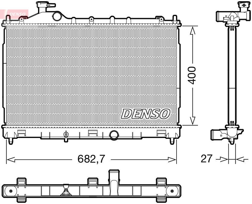 DENSO Jäähdytin,moottorin jäähdytys DRM45058