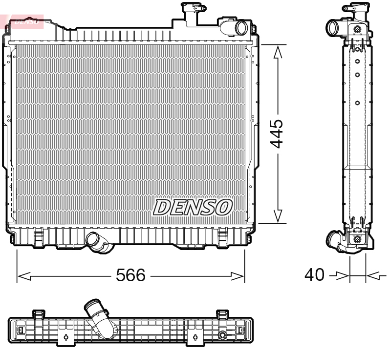 DENSO Chłodnica, układ chłodzenia silnika DRM46074