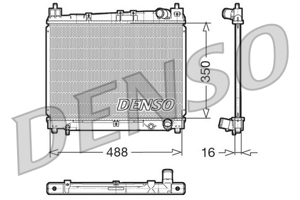 DENSO Jäähdytin,moottorin jäähdytys DRM50006