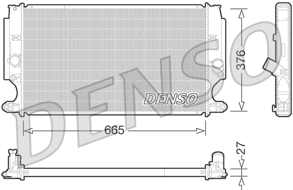 DENSO Jäähdytin,moottorin jäähdytys DRM50072