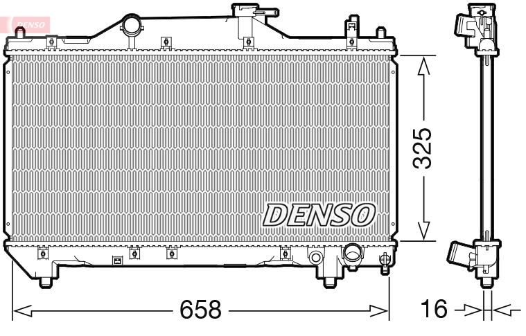 DENSO Kylare, motorkylning DRM50131