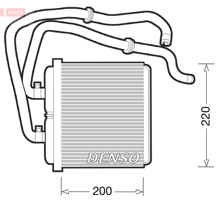 DENSO Värmeväxlare, kupévärmare DRR12003