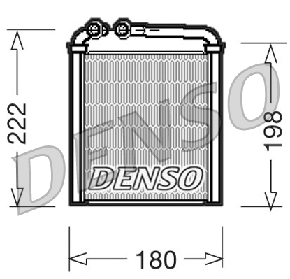 DENSO šilumokaitis, salono šildymas DRR32005