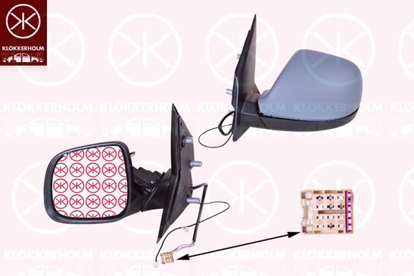 KLOKKERHOLM išorinis veidrodėlis 95691043