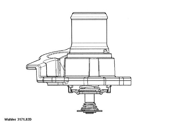 BorgWarner (Wahler) Termostaat, jahutusvedelik 3171.82D