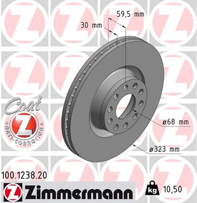 ZIMMERMANN Jarrulevy 100.1238.20