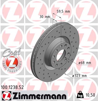 ZIMMERMANN Jarrulevy 100.1238.52
