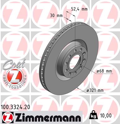ZIMMERMANN Jarrulevy 100.3324.20