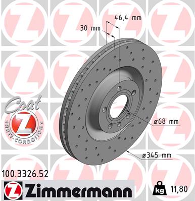 ZIMMERMANN Jarrulevy 100.3326.52