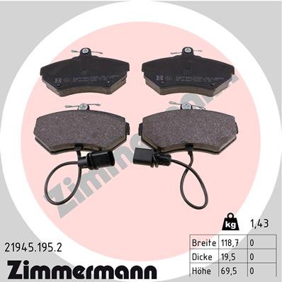 ZIMMERMANN Jarrupala, levyjarru 21945.195.2