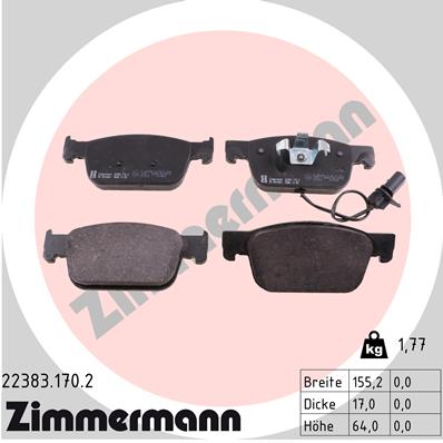 ZIMMERMANN Jarrupala, levyjarru 22383.170.2