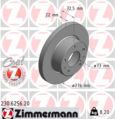 ZIMMERMANN Piduriketas 230.6256.20