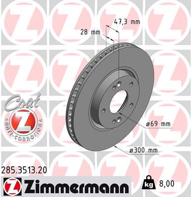 ZIMMERMANN Piduriketas 285.3513.20