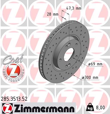 ZIMMERMANN Piduriketas 285.3513.52