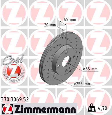 ZIMMERMANN Jarrulevy 370.3069.52