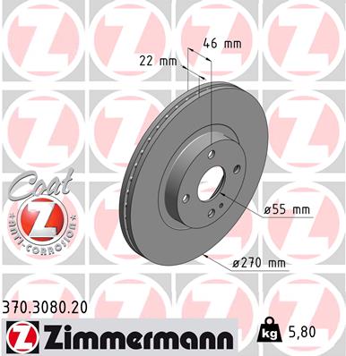 ZIMMERMANN Jarrulevy 370.3080.20