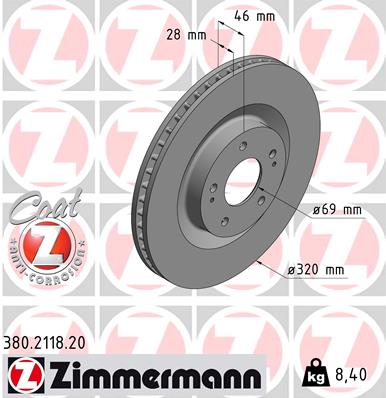 ZIMMERMANN Jarrulevy 380.2118.20