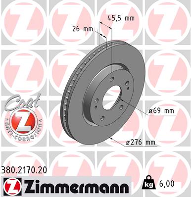 ZIMMERMANN Piduriketas 380.2170.20