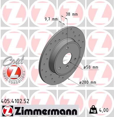 ZIMMERMANN Piduriketas 405.4102.52