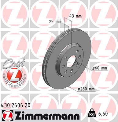 ZIMMERMANN Jarrulevy 430.2606.20