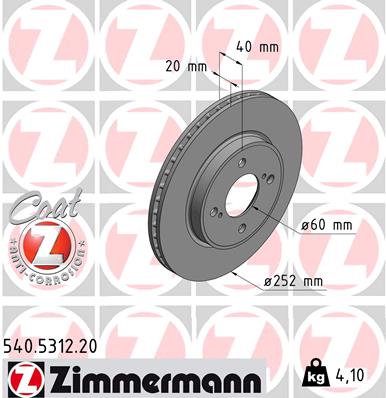 ZIMMERMANN Piduriketas 540.5312.20