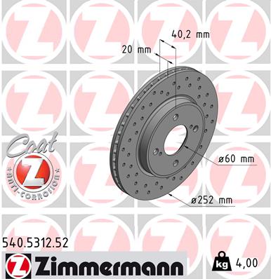 ZIMMERMANN Piduriketas 540.5312.52