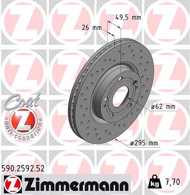 ZIMMERMANN Jarrulevy 590.2592.52