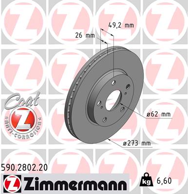 ZIMMERMANN Jarrulevy 590.2802.20