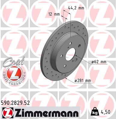ZIMMERMANN Jarrulevy 590.2829.52