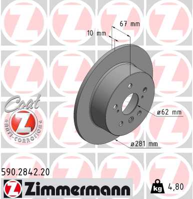 ZIMMERMANN Jarrulevy 590.2842.20