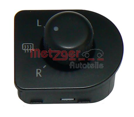METZGER AUTOTEILE jungiklis, išorinių veidrodėlių reguliavimas 0916071