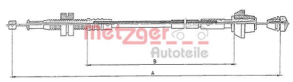 METZGER AUTOTEILE Gaasitross 10.0153