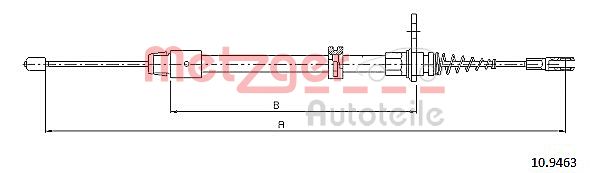 METZGER Cięgło, hamulec postojowy 10.9463
