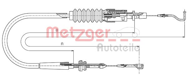 METZGER akceleratoriaus trosas 14.4304