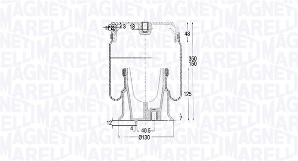 MAGNETI MARELLI Bälgar, luftfjädring 030607020185