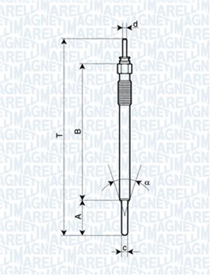 MAGNETI MARELLI Hehkutulppa 062900091304