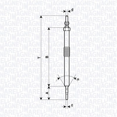 MAGNETI MARELLI Hõõgküünal 062900139304