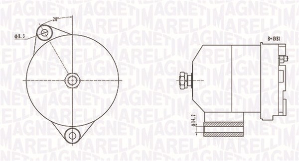 MAGNETI MARELLI Alternator 063731586010