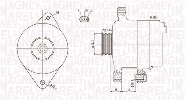 MAGNETI MARELLI Laturi 063731800010