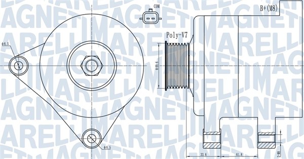 MAGNETI MARELLI Generaator 063731936010