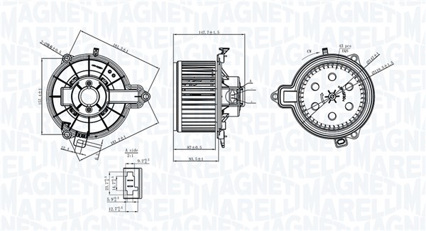 MAGNETI MARELLI Kupéfläkt 069412733010