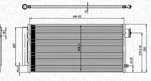 MAGNETI MARELLI Kondensaator,kliimaseade 350203791000