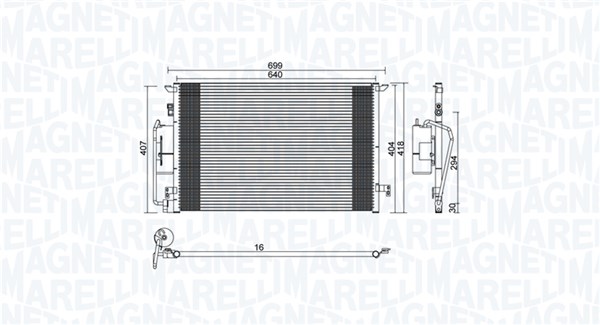 MAGNETI MARELLI Kondensaator,kliimaseade 350203892000