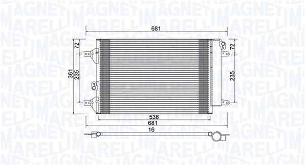 MAGNETI MARELLI Kondensaator,kliimaseade 350203910000