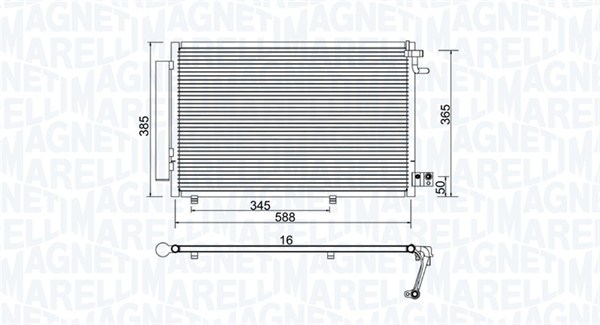 MAGNETI MARELLI Kondensaator,kliimaseade 350203930000