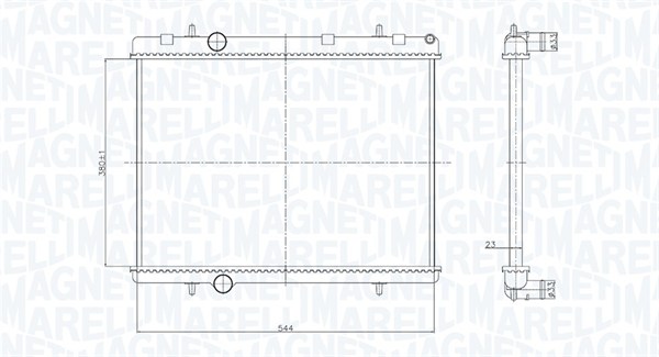 MAGNETI MARELLI Radiaator,mootorijahutus 350213167800