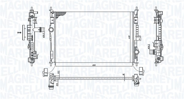 MAGNETI MARELLI Radiaator,mootorijahutus 350213199600