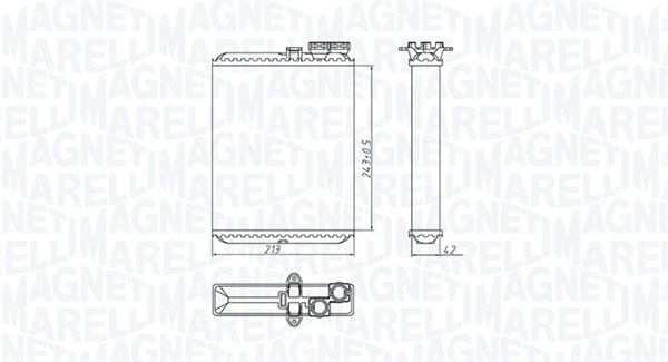 MAGNETI MARELLI Soojusvaheti,salongiküte 350218427000