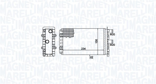 MAGNETI MARELLI šilumokaitis, salono šildymas 350218475000