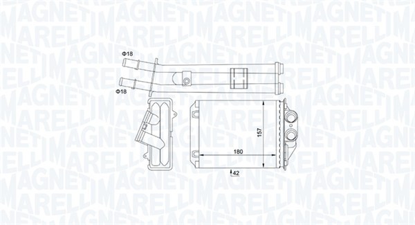 MAGNETI MARELLI Soojusvaheti,salongiküte 350218491000